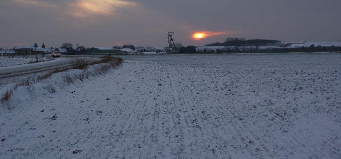 Evin-Malmaison sous la neige