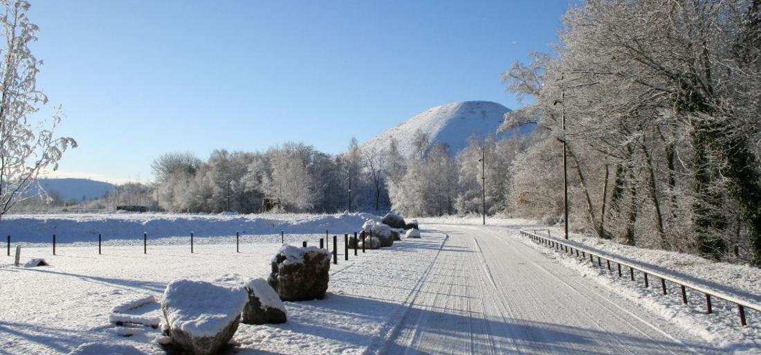 Le 9-9bis à Oignies sous la neige